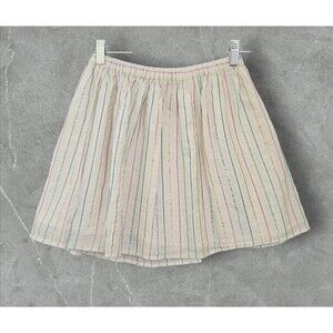 Gap Kids Girls Skirt Pleated Elastic Waistband Striped Multicolor Size XL